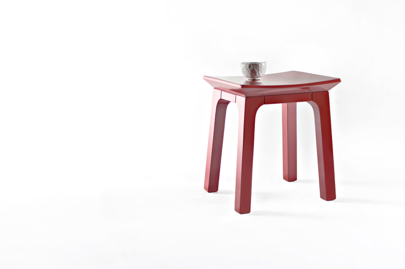 jungmo seungyeon korean lacquer project stool paperweight designboom