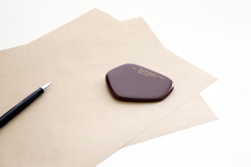 jungmo seungyeon korean lacquer project stool paperweight designboom