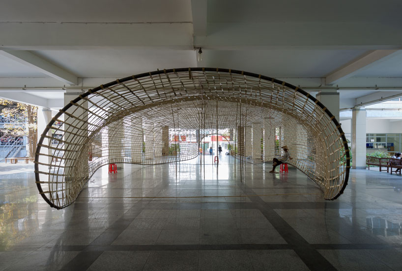 a21studio paper cocoon pavilion vietnam designboom