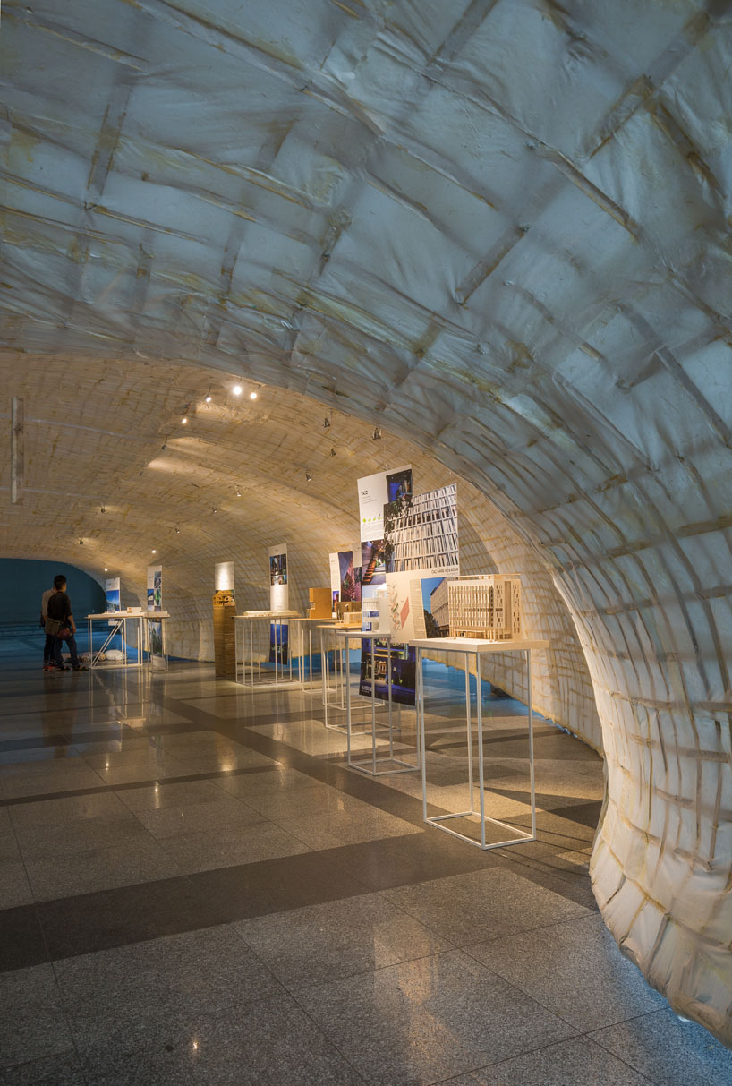 a21studio paper cocoon pavilion vietnam designboom