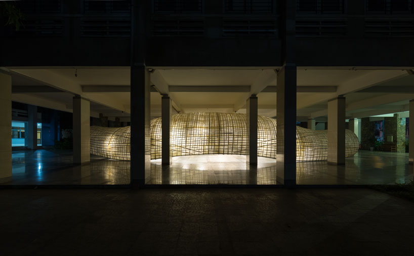 a21studio paper cocoon pavilion vietnam designboom