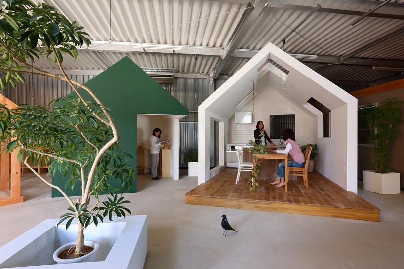 alts design office transforms warehouse into workspace japan designboom
