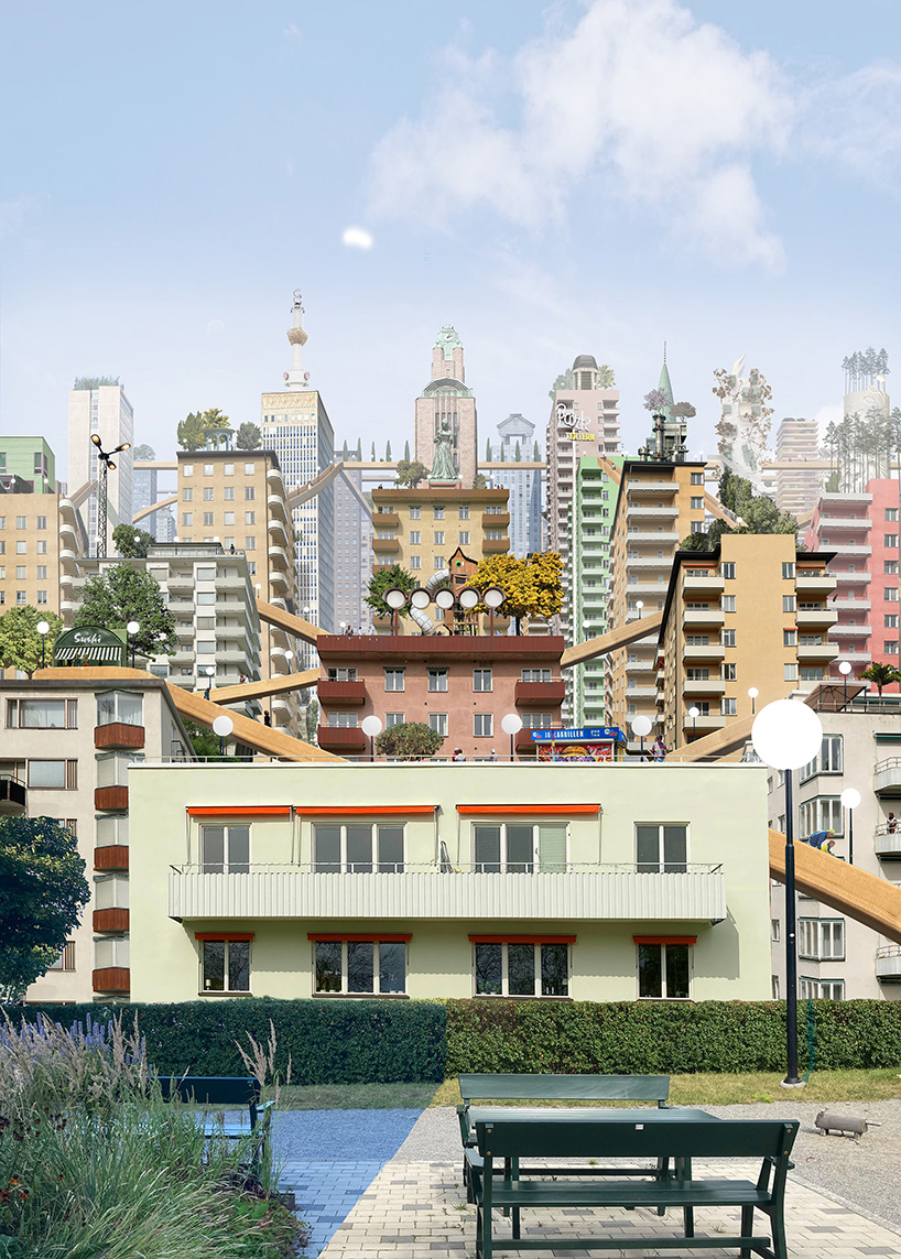anders berensson architects proposes central park with bustling city district in stockholm