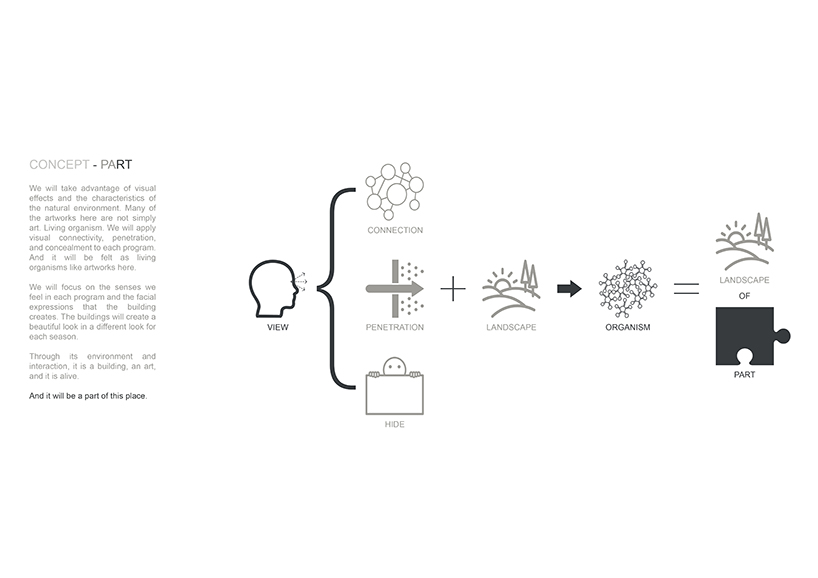 archijoo envisions buildings to blend with the seasons in northern italy designboom