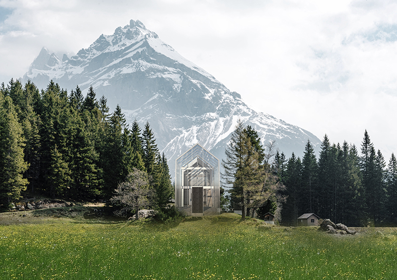 archijoo envisions buildings to blend with the seasons in northern italy designboom