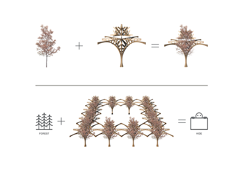 archijoo envisions buildings to blend with the seasons in northern italy designboom