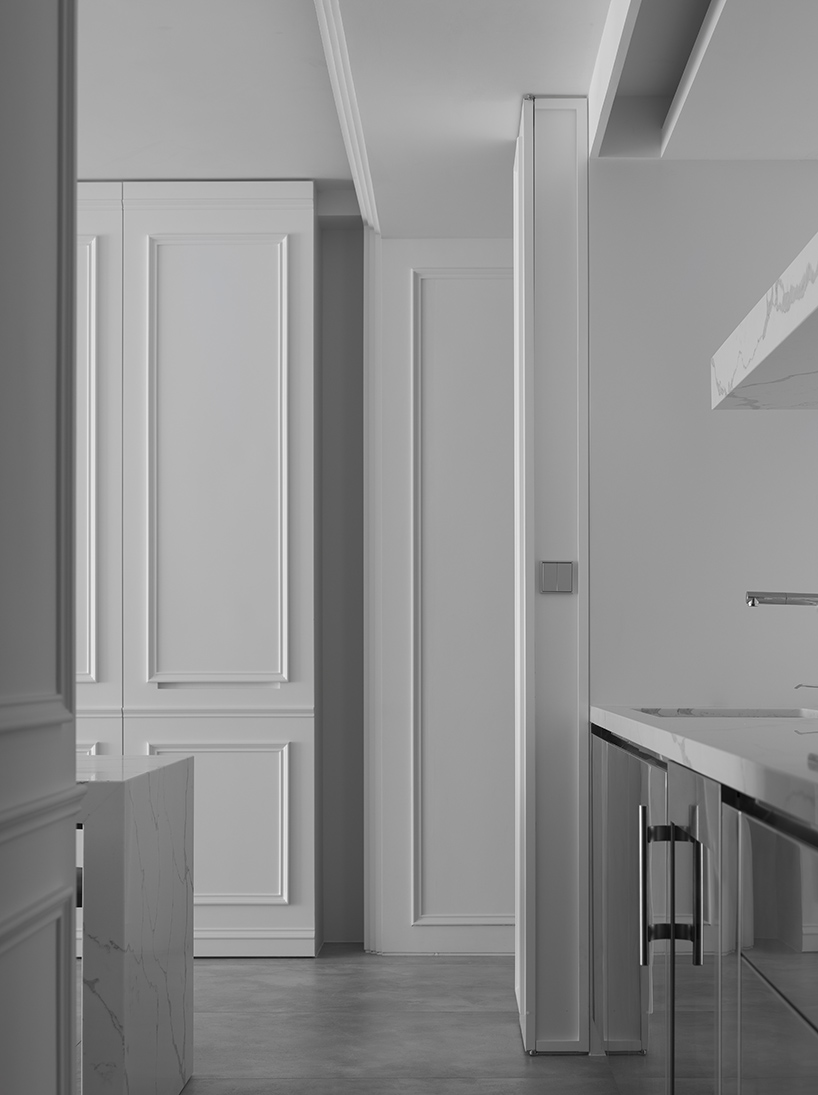 marty chou architecture creates elegant interior for 'the mermaid's' apartment in taiwan