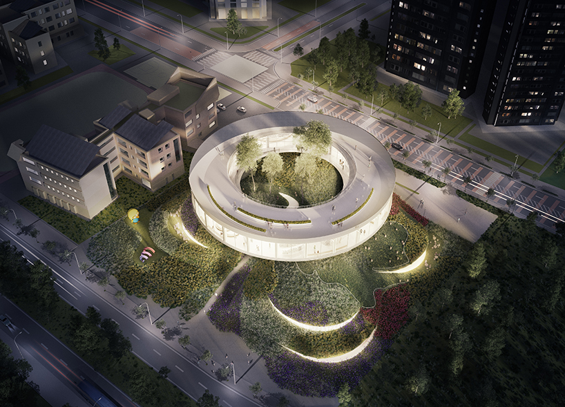 between hills and the clouds is a floating disk of knowledge on top of a landscape 6