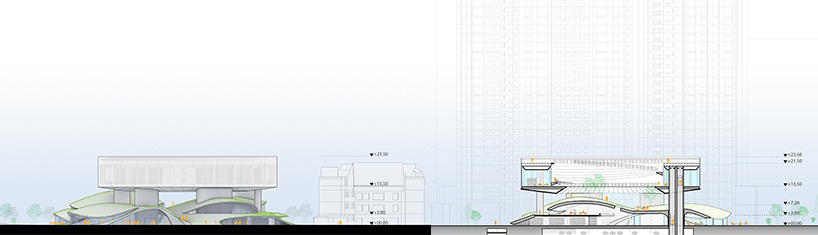 between hills and the clouds is a floating disk of knowledge on top of a landscape 7