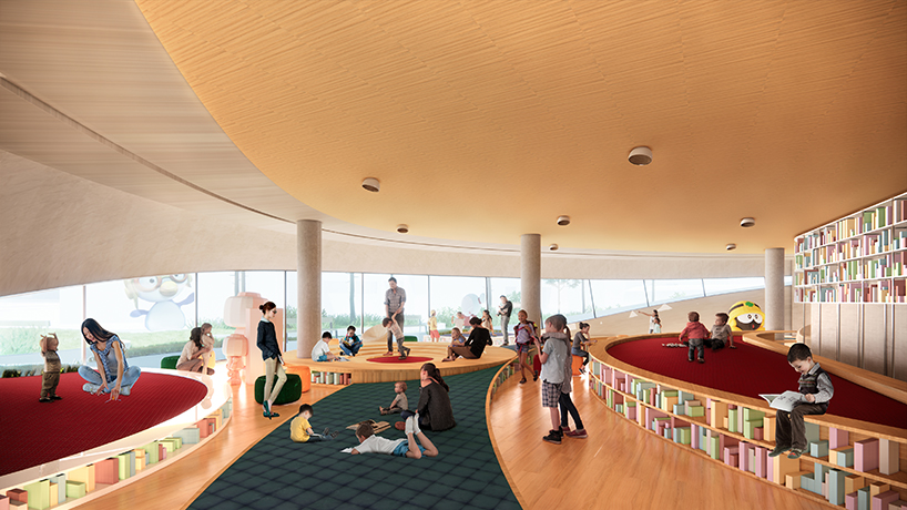 between hills and the clouds is a floating disk of knowledge on top of a landscape 9