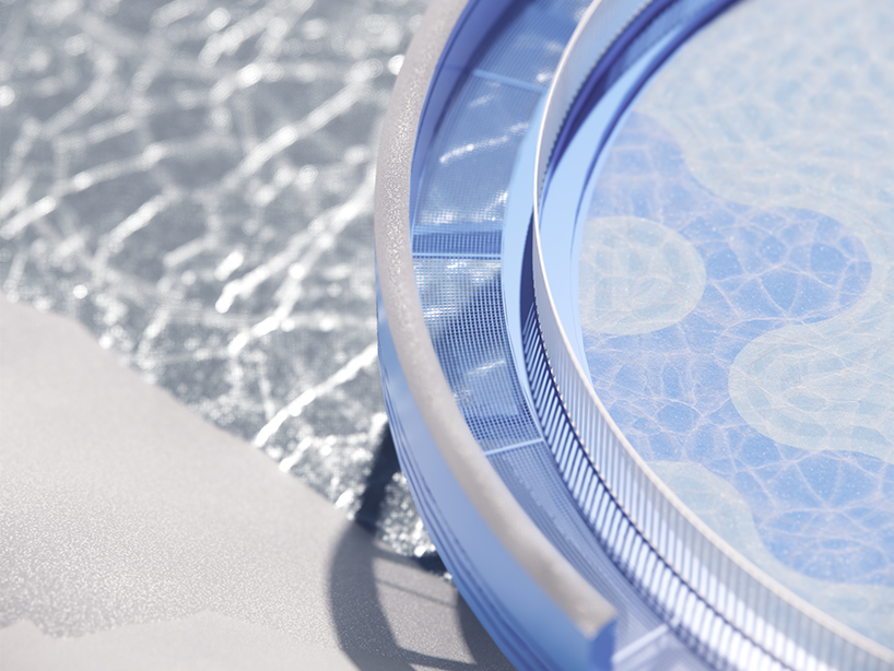 studio beltrame suspends circular ice-skating bridge within mountainous tarvisio, italy