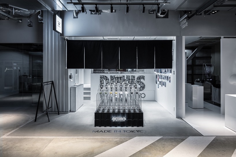 denis tokyo 10kooo architects uses steel reinforcement bars to decorate tokyo hair salon designboom