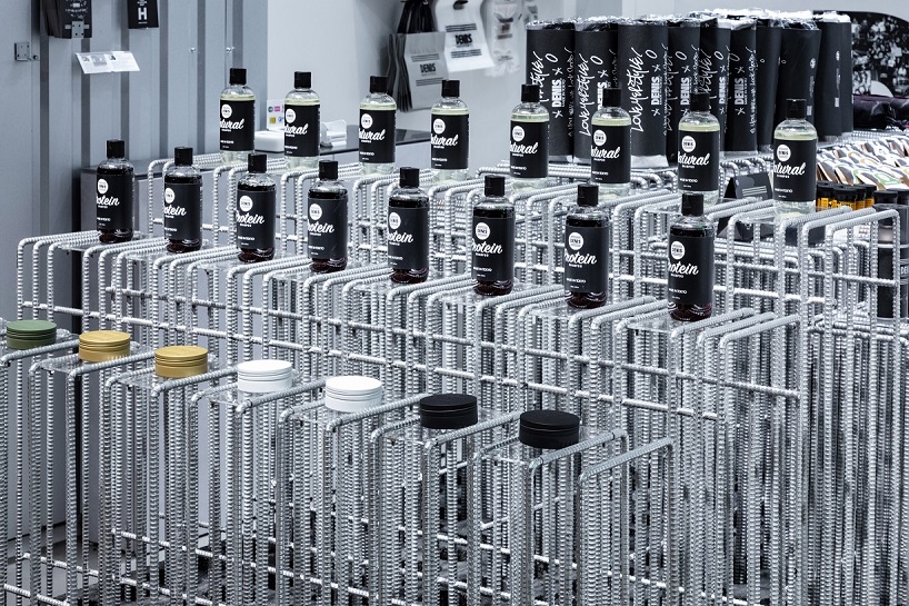 kooo architects uses steel reinforcement bars to decorate tokyo hair salon designboom
