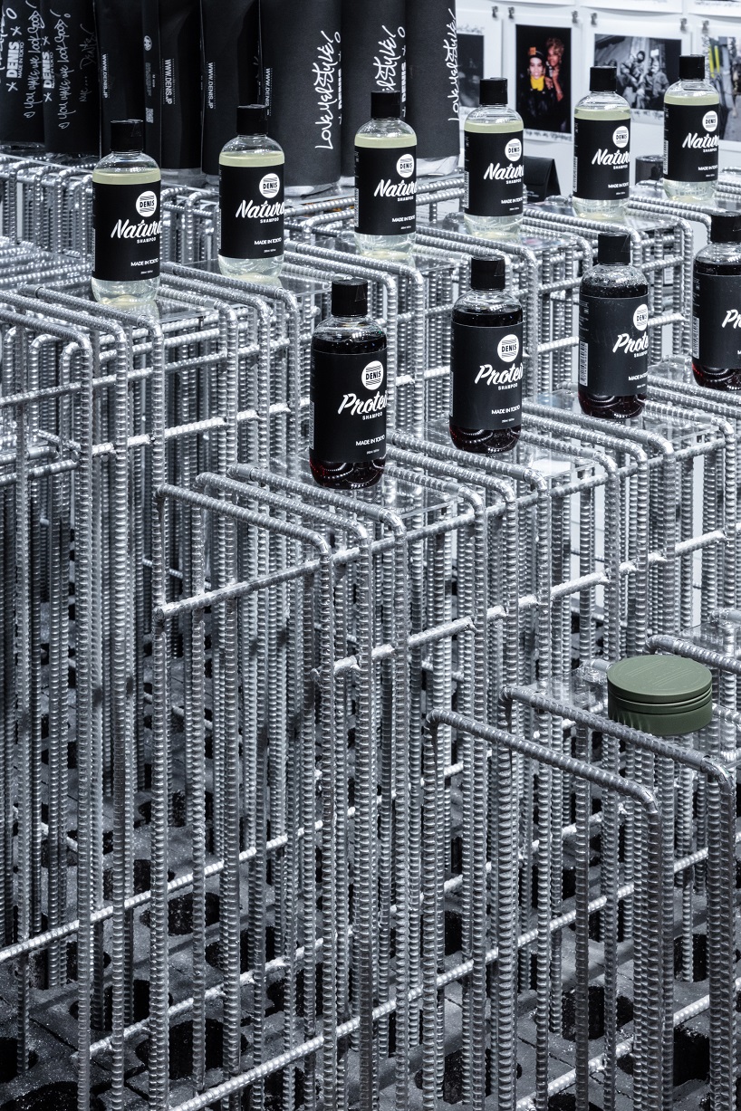 kooo architects uses steel reinforcement bars to decorate tokyo hair salon designboom
