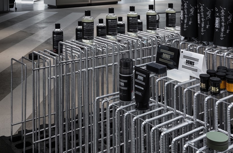 kooo architects uses steel reinforcement bars to decorate tokyo hair salon designboom