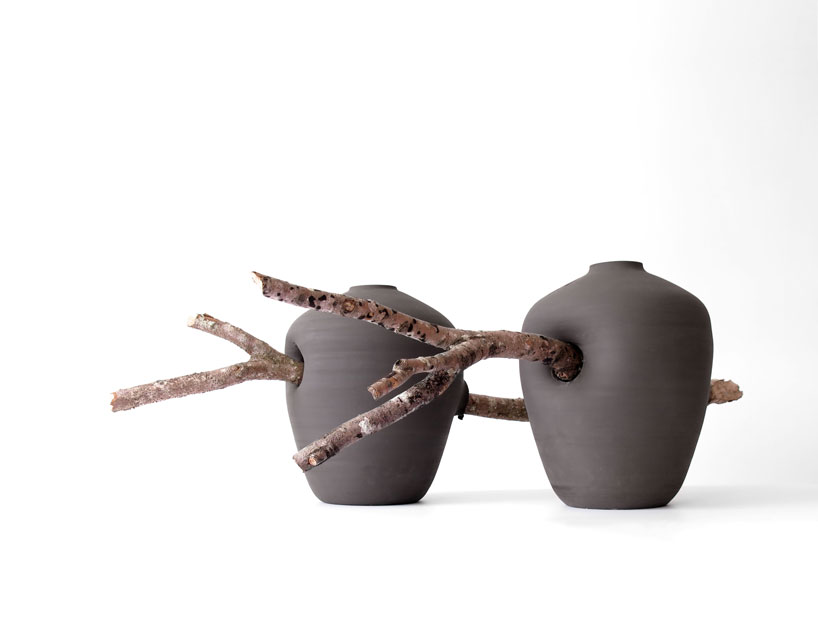 martín azúa's vases are tenderly interrupted by nature - 5