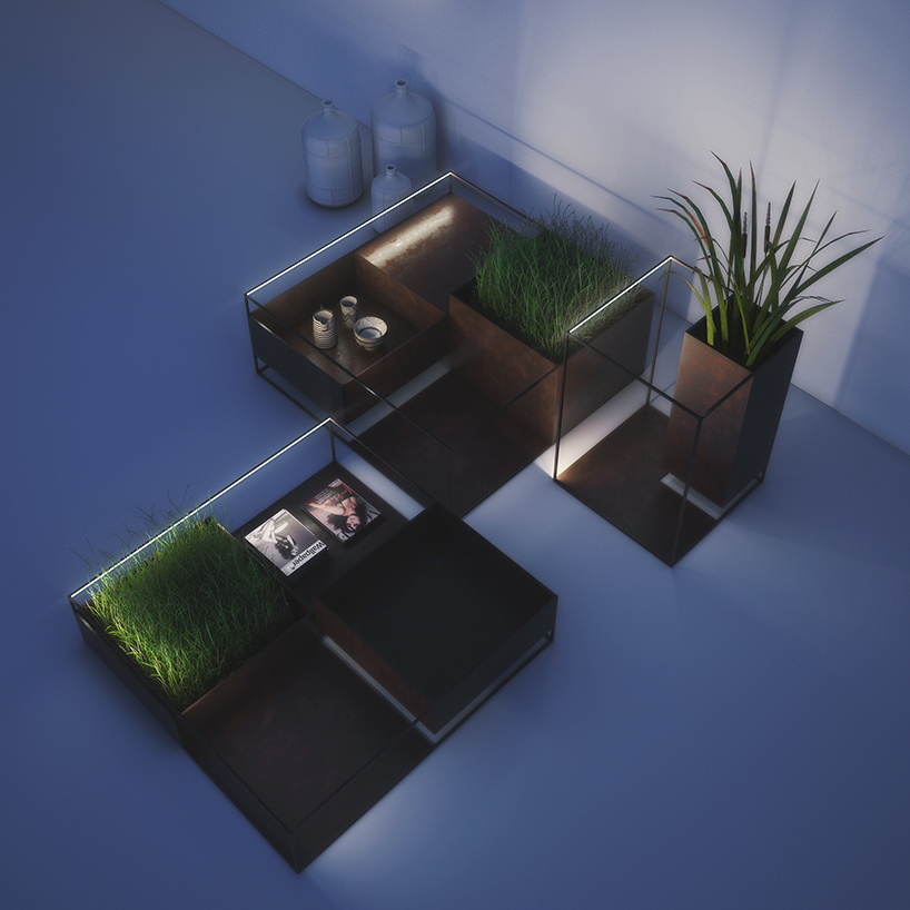 alessandro isola wireframe collection outdoor furniture designboom