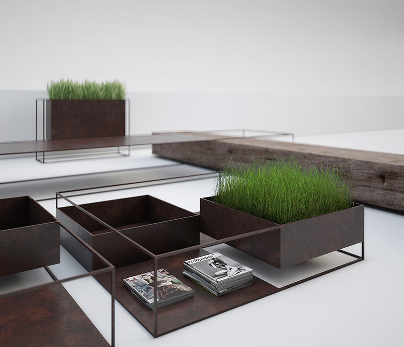 alessandro isola wireframe collection outdoor furniture designboom