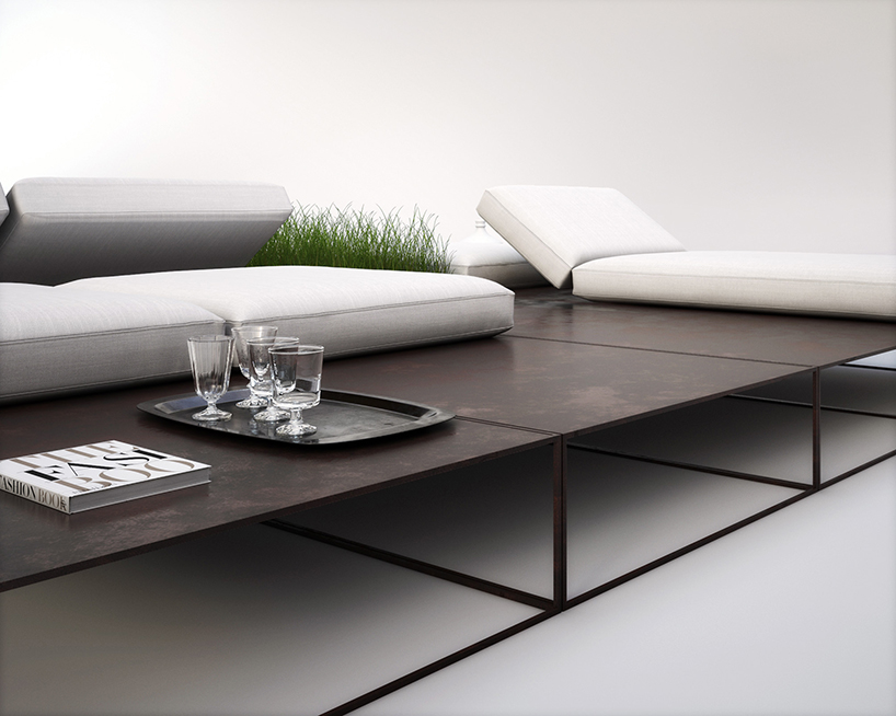 alessandro isola wireframe collection outdoor furniture designboom