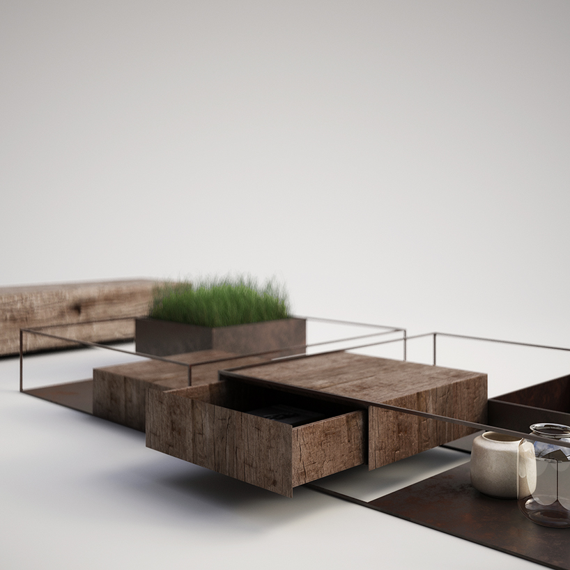 alessandro isola wireframe collection outdoor furniture designboom