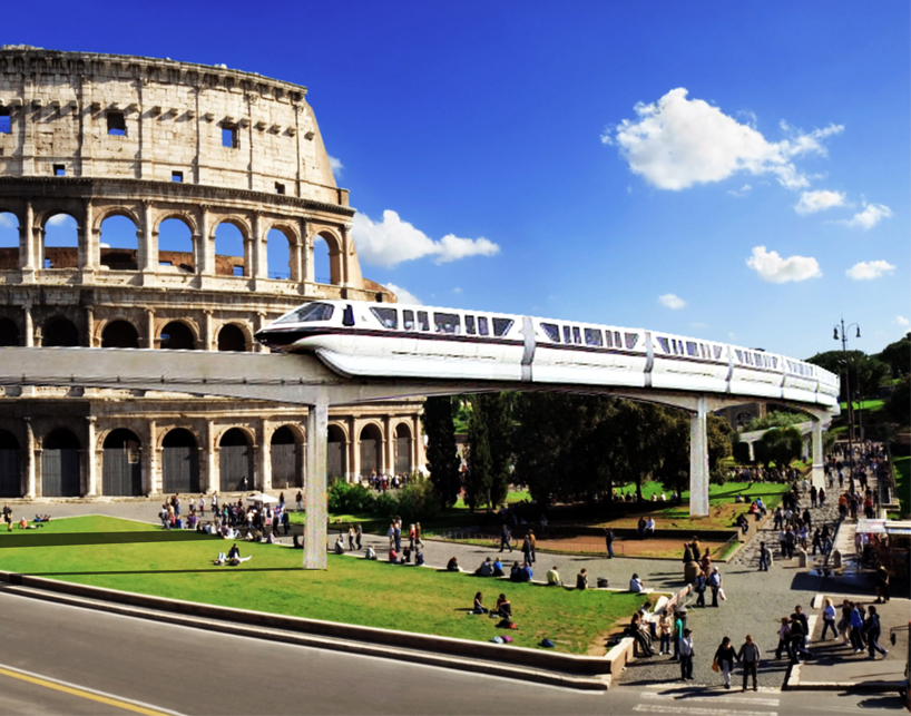 'what if' by m²ft architects superimposes iconic architecture onto the city of rome designboom