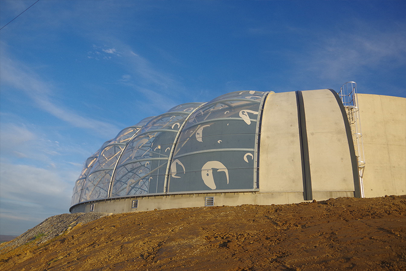 second-skin ETFE membrane reservoir france designboom 