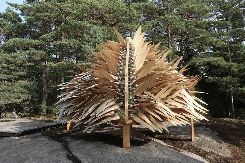 neons shiver house is re imagined in wood to celebrate its five year anniversary 1