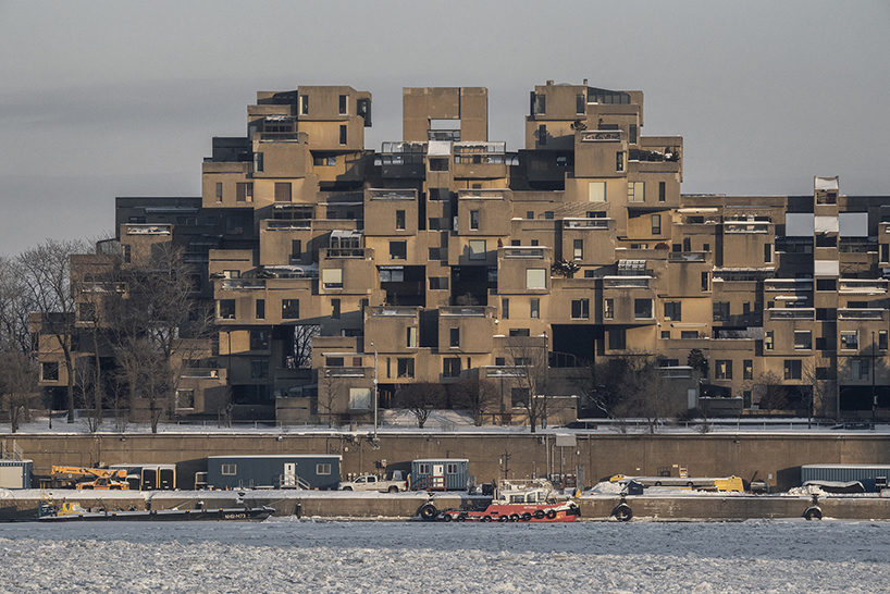roberto conte’s desolate compositions capture iconic habitat 67 in the icy canadian winter