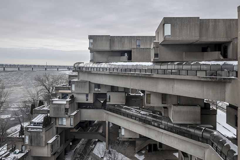 roberto conte’s desolate compositions capture iconic habitat 67 in the icy canadian winter