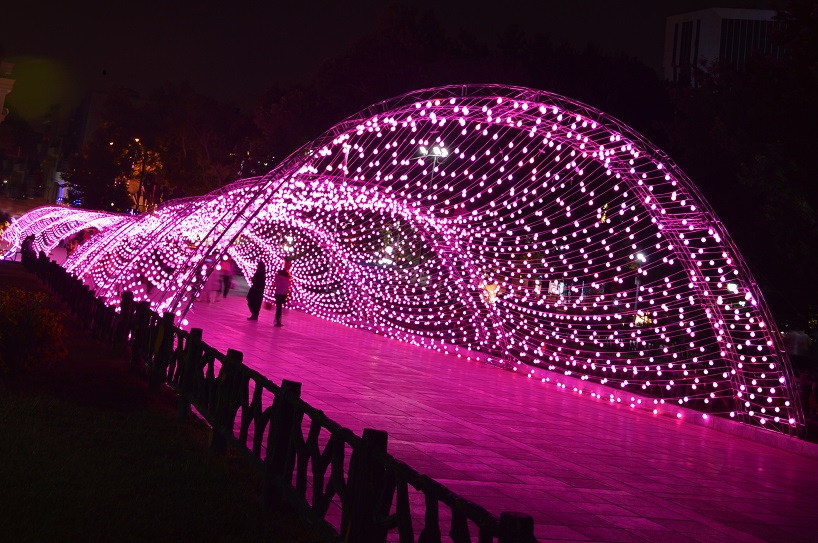 AEPioneer light tunnel tehran designboom 