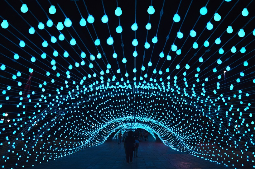 AEPioneer light tunnel tehran designboom 