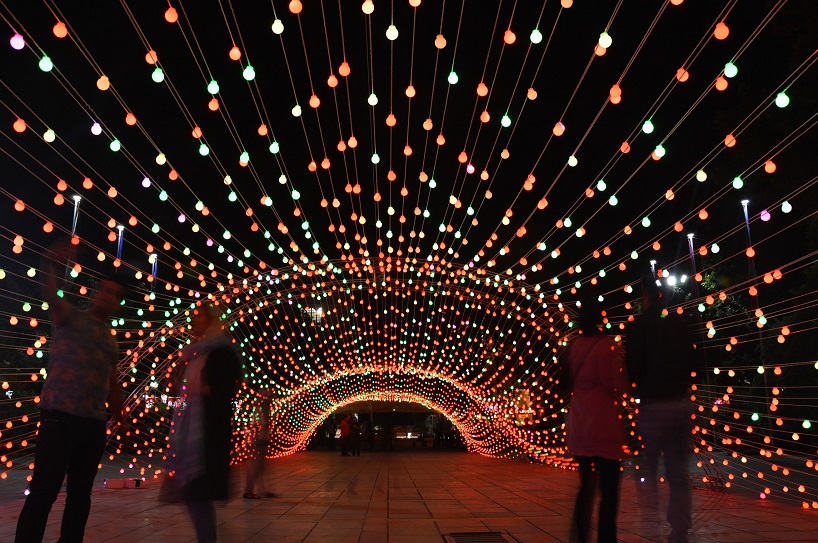 AEPioneer light tunnel tehran designboom 