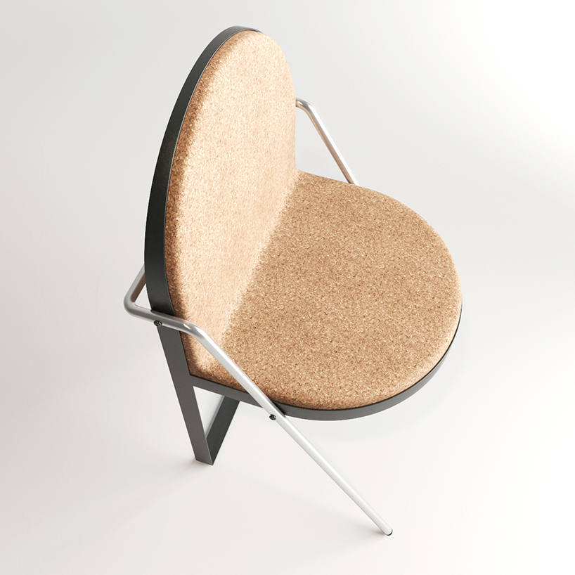 koloskov dmitry's cork-clad archair is the ideal match for office aesthetic - 3