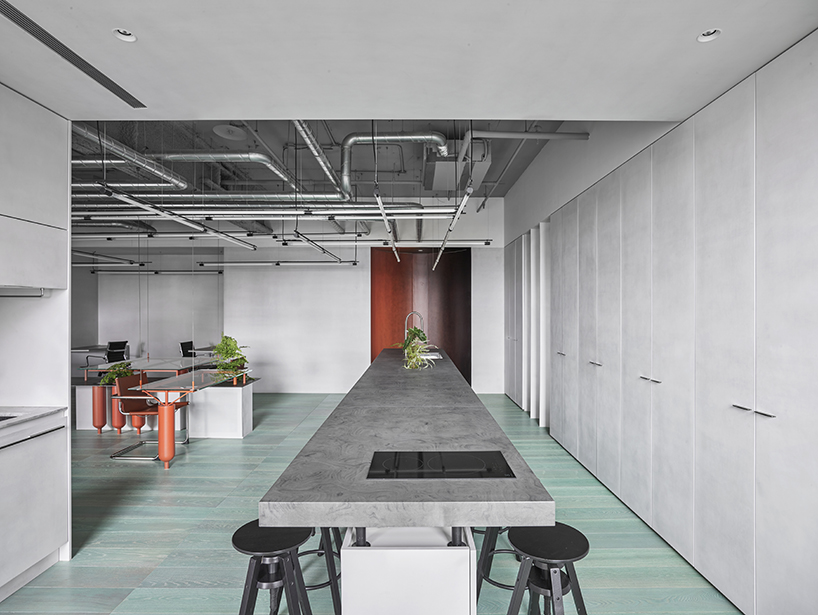 waterfrom design repurposes gas cylinders to create industrial office in taiwan designboom
