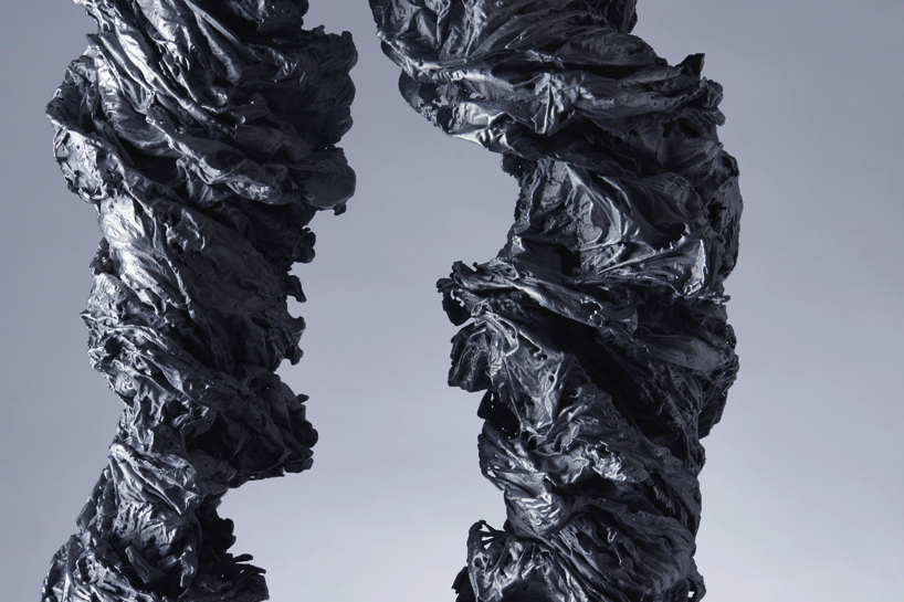 we+ captures the shape of a water vortex to create the 'swirl' light fixture designboom