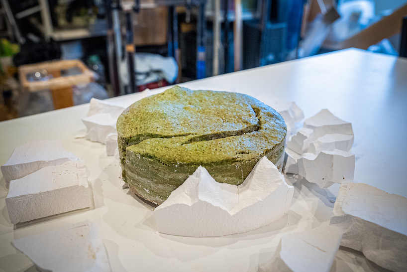 we+'s urban mining of tokyo landfills revives industrial waste as new composite materials