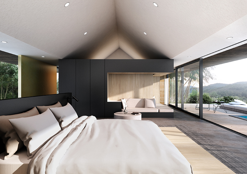 CLOU architects builds concrete yuansu resort in chinese mountains designboom