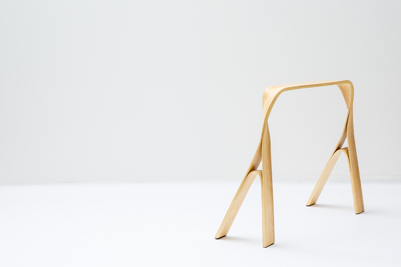 bar gantz steam bending  wood furniture designboom 