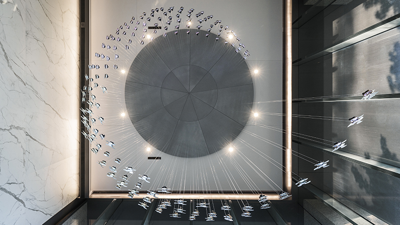 kinetic installation flowers