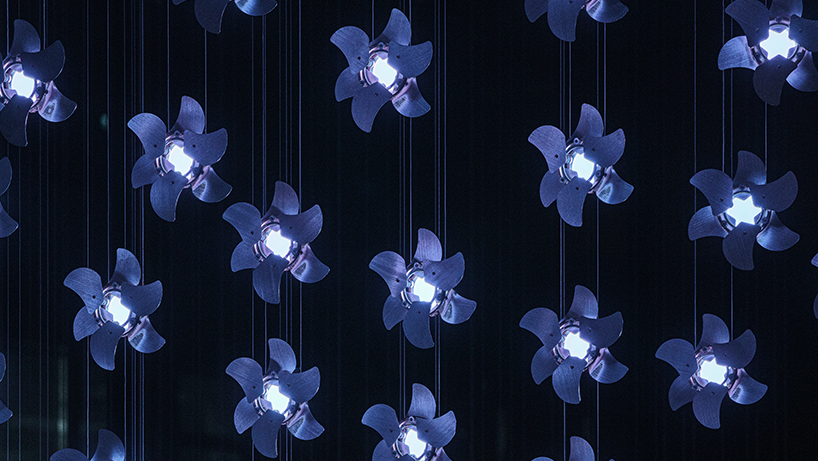 kinetic installation flowers