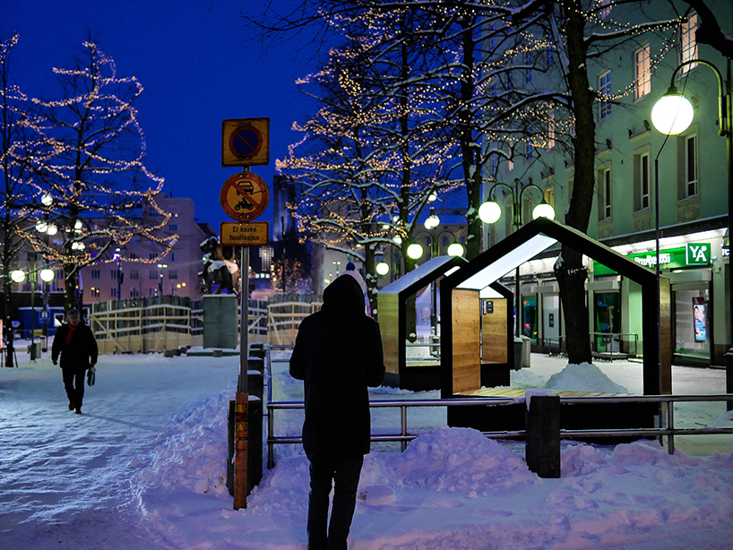 moka street furniture installed in lahti finland