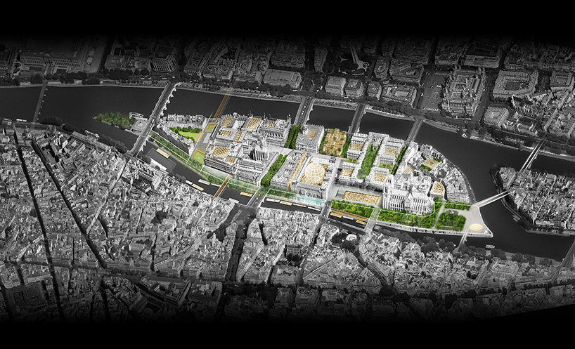 dominique perrault philippe bélaval mission île de la cité proposal designboom