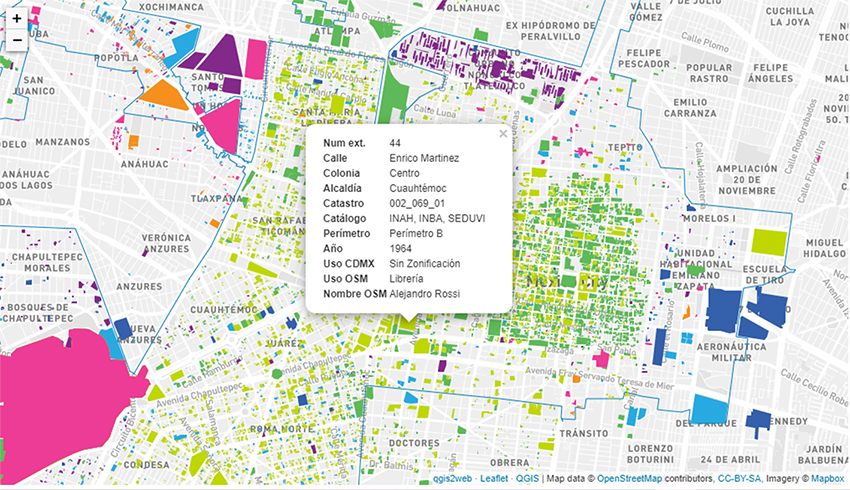 mexican duo creates first cartography with all the architectural heritage of mexico city