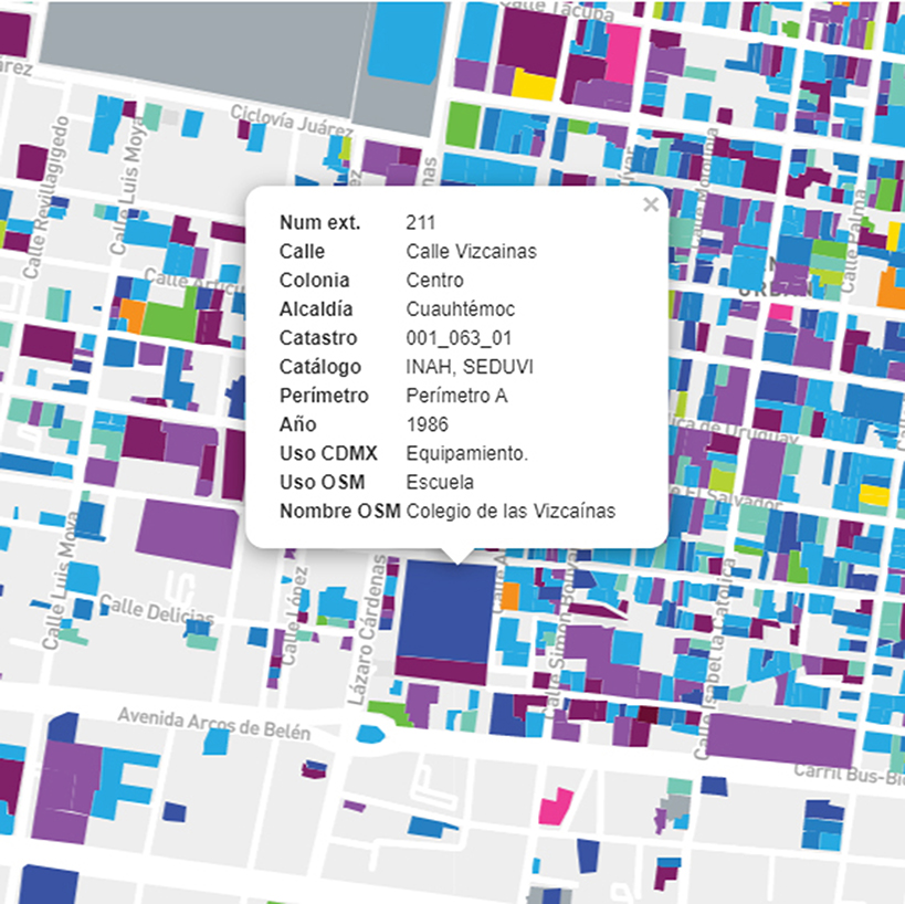 mexican duo creates first cartography with all the architectural heritage of mexico city
