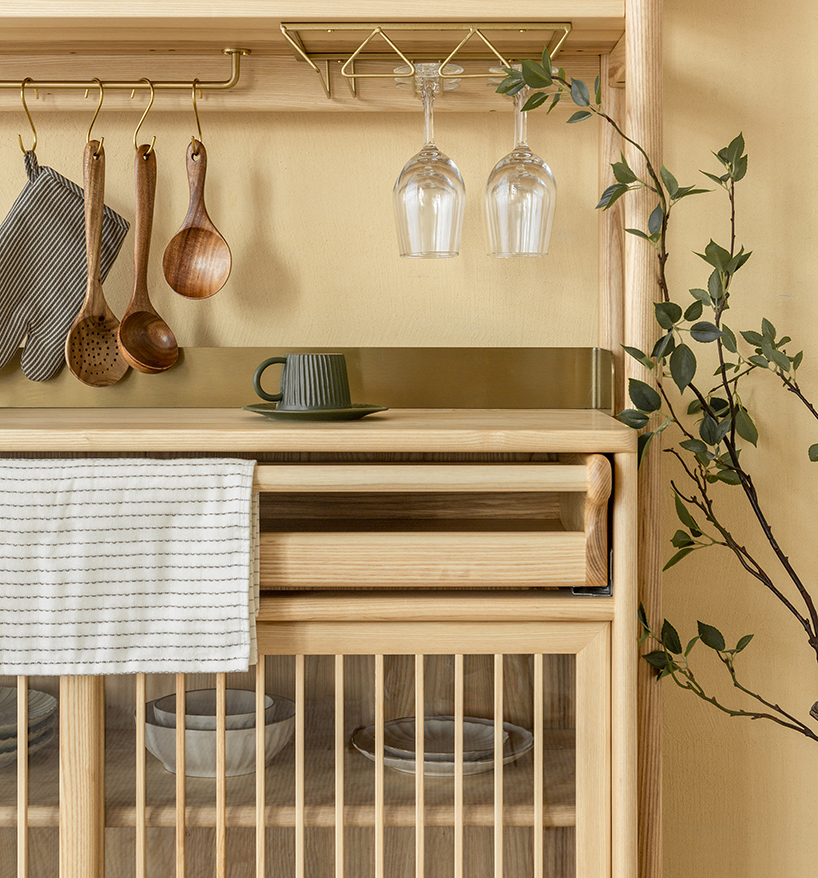 yen-hao, chu combines clean lines and solid wood to design the muzhi cupboard designboom