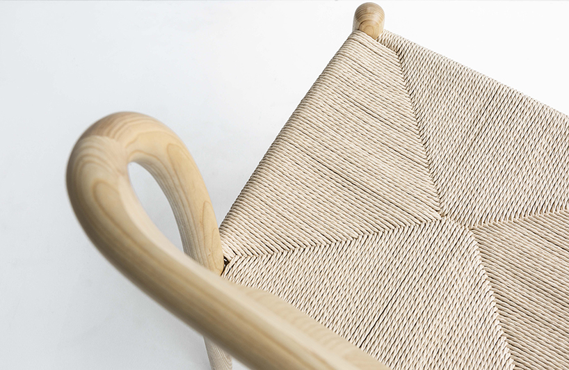 yen-hao, chu designs 'hill chair' with CNC carved backrest for ziihome
