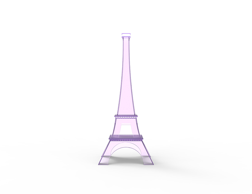 yongwook seong reimagines the eiffel tower as stackable furniture designboom