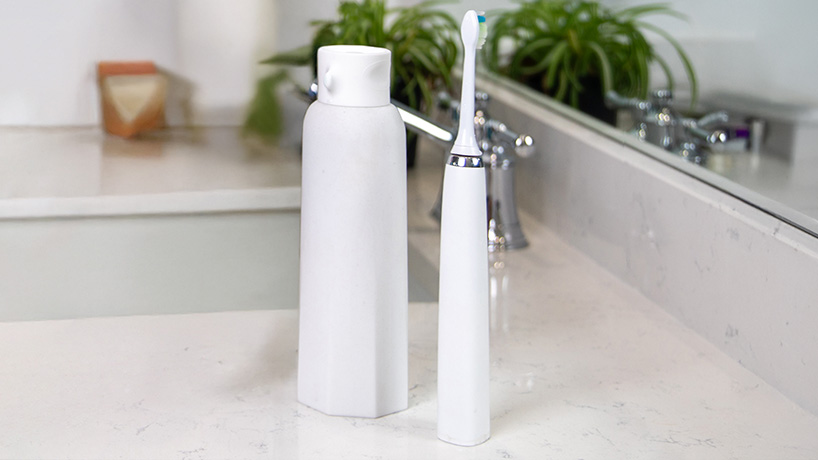 mara pezzotta & chrome cherry's toothpaste dispenser draws on neoclassical sculptures