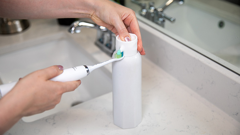 mara pezzotta & chrome cherry's toothpaste dispenser draws on neoclassical sculptures