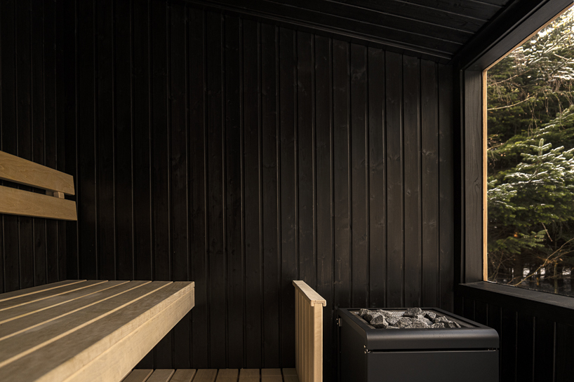 native narrative designs mobile sauna with cave like interior for scandinavian sauna 12